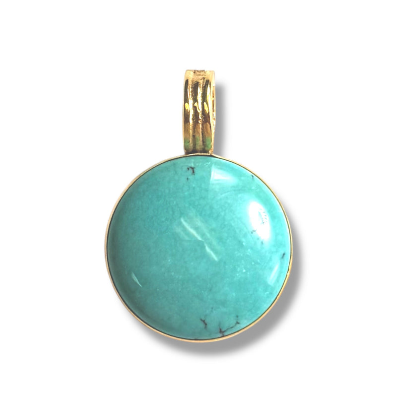 30mm Natural Turquoise Enhancer