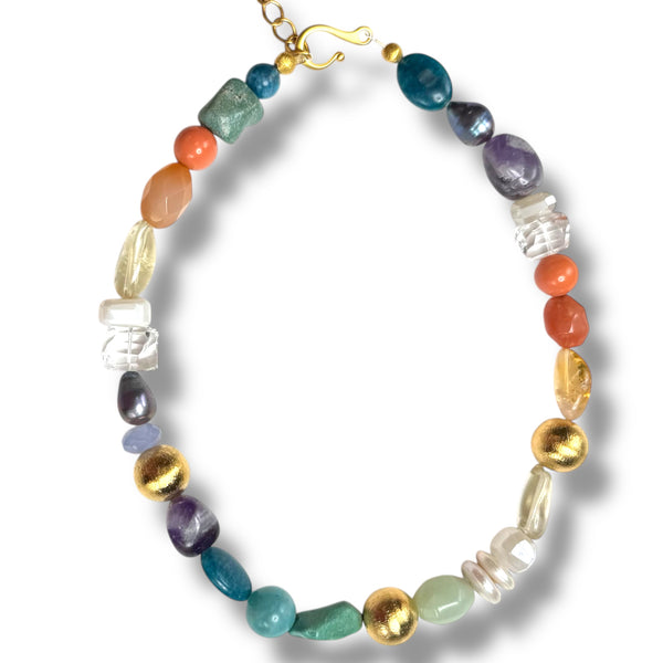 Rainbow Layering Necklace