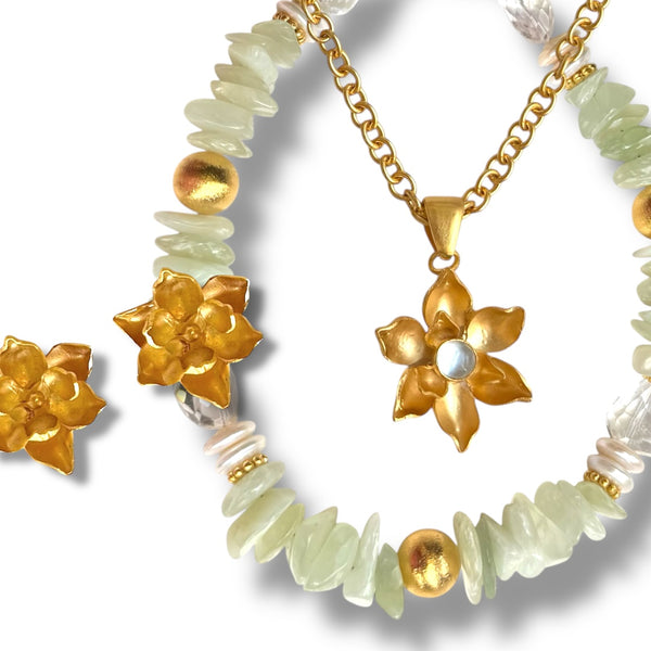 Chunky Prehnite Necklace