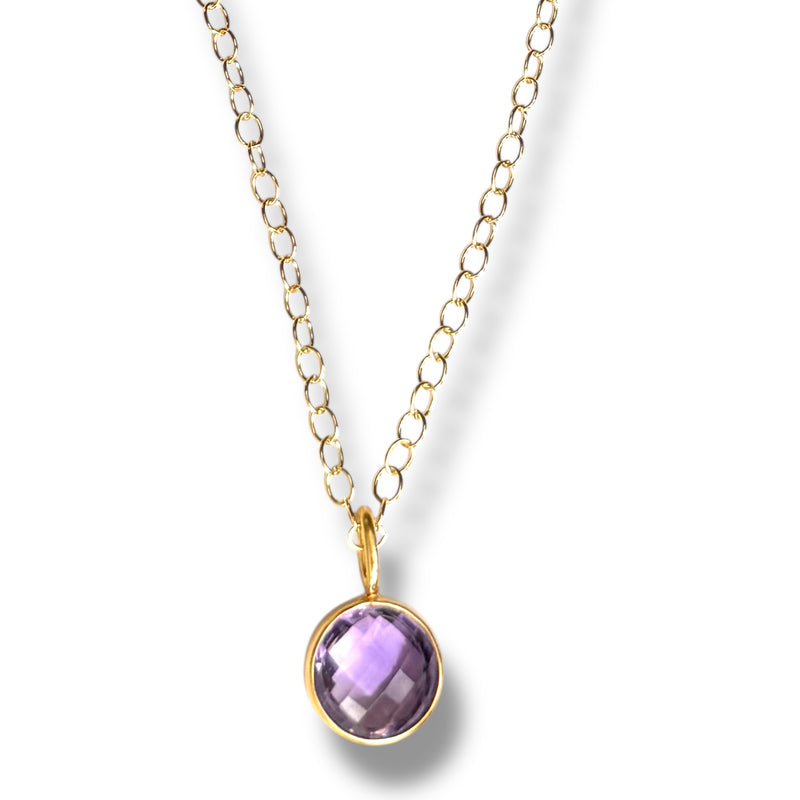 Petite Circle Charm Necklace
