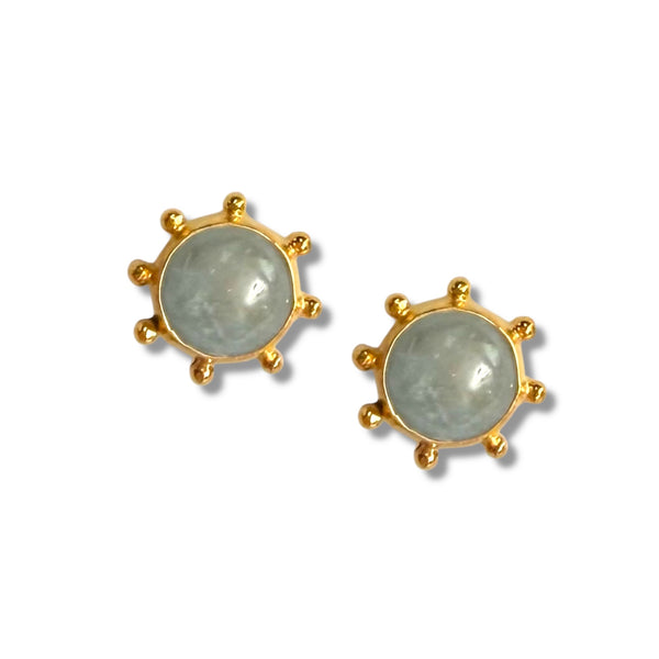 Aquamarine Stud Earrings