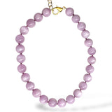 Large Ball Kunzite Necklace