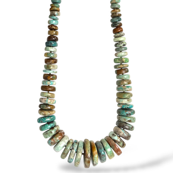 Jumbo Turquoise Disc Necklace