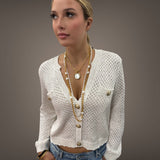 Mother of Pearl Hashtag Necklace
