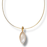 Moonstone Cabochon Necklace