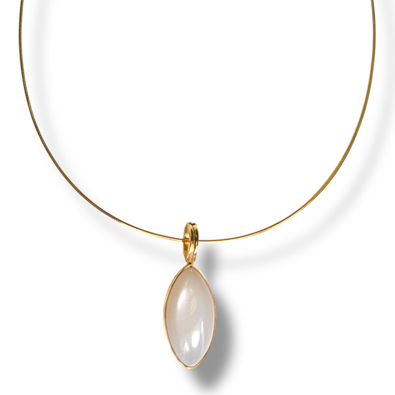 Moonstone Cabochon Necklace