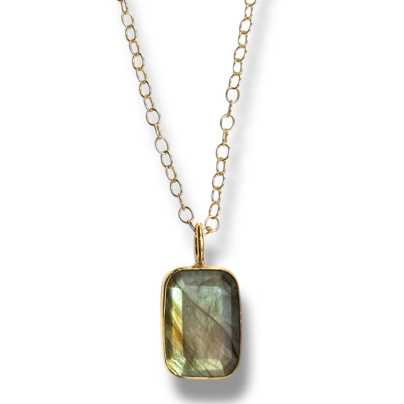 Labradorite Double Sided Necklace