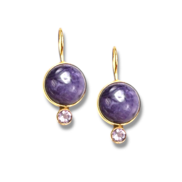 Charoite Midi Earrings
