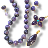 Charoite Midi Earrings