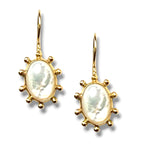 Mother of Pearl Pinwheel Midi Earring