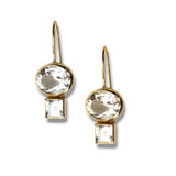 Double Topaz Midi Earring