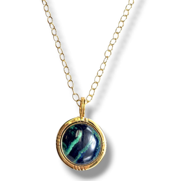 Azurite Malachite Necklace