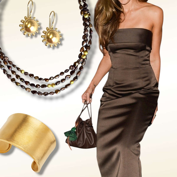 Chocolate Multi Pearl Necklace