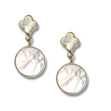 Clover Drop Pearl Earring