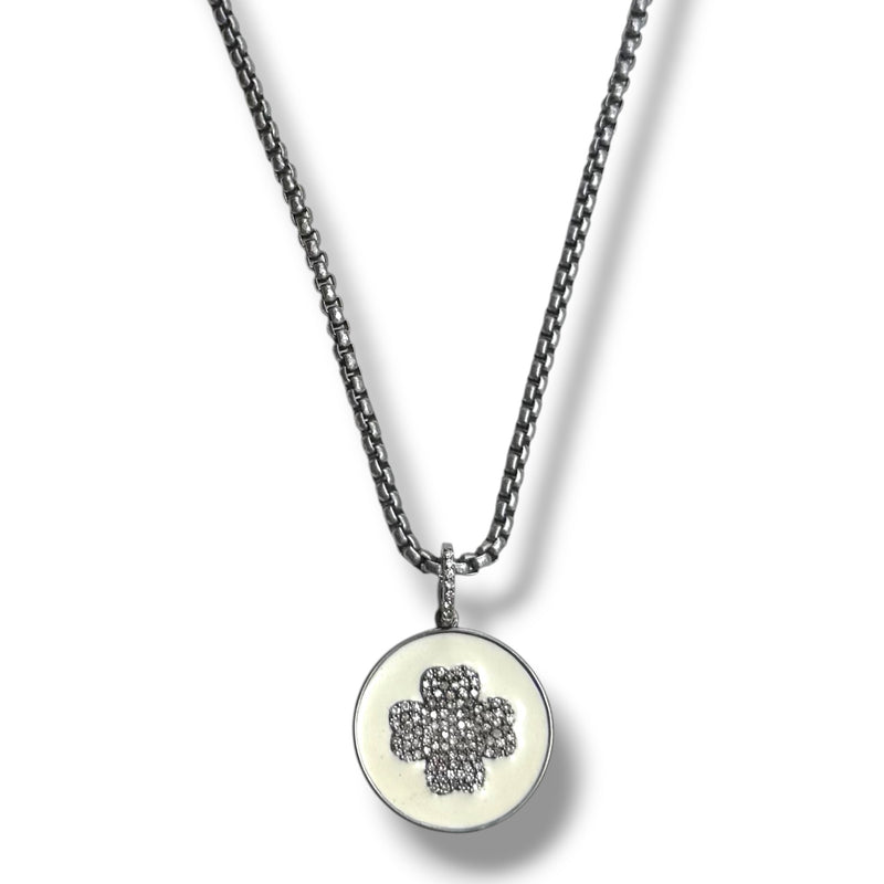 Diamond Lucky Clover Necklace