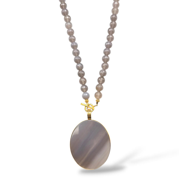 Jumbo Agate Enhancer, Necklace