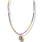 Petite Pinwheel Gemstax Necklace