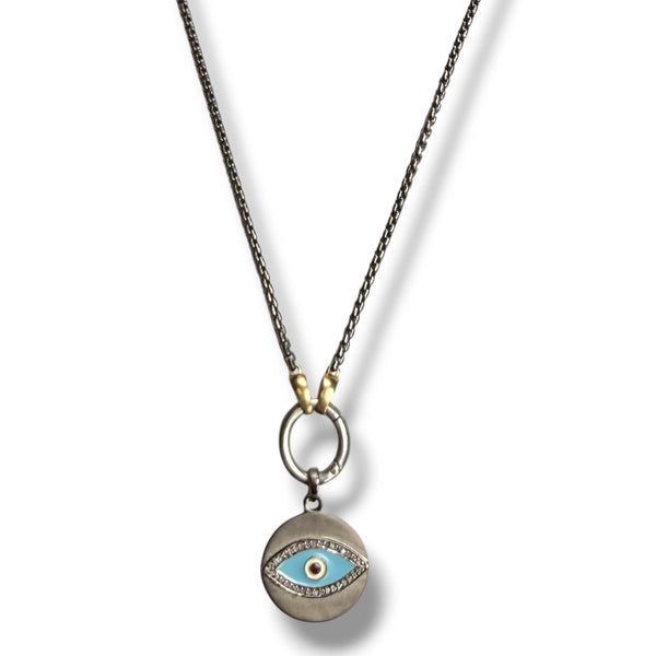 Diamond Evil Eye Necklace