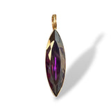 Faceted Amethyst Marquis Necklace