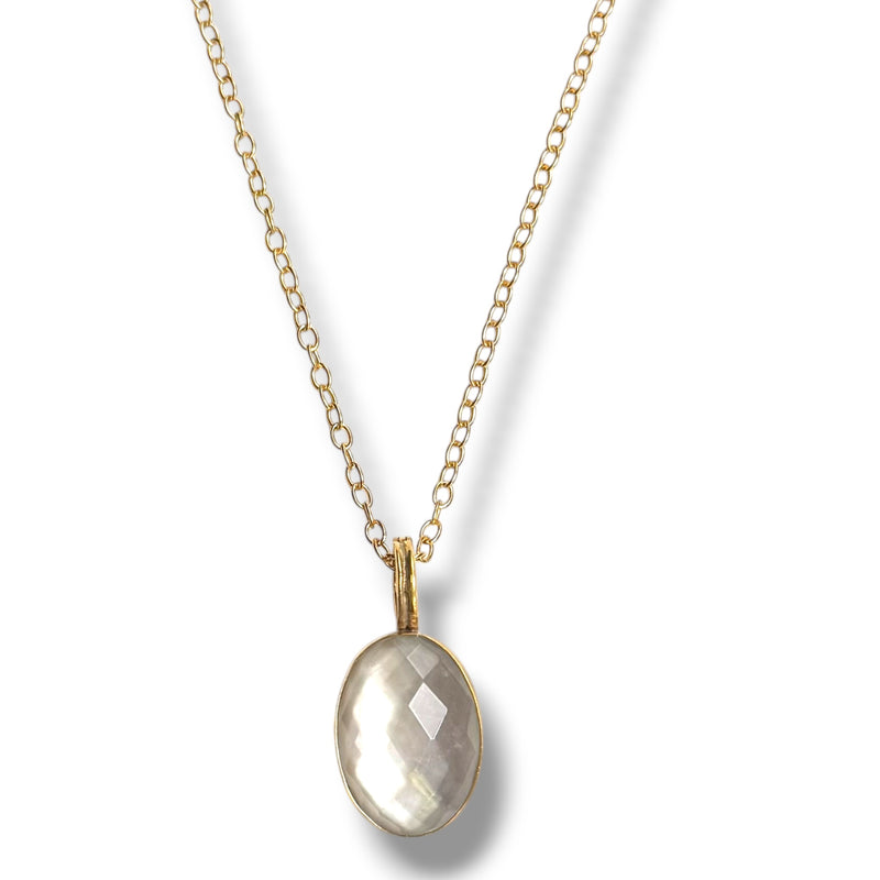 Mother of Pearl Doublet GF Necklace