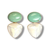 Turquoise Pyramid Earring