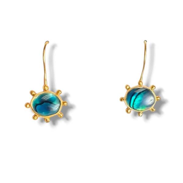 Blue Abalone Midi Earwire