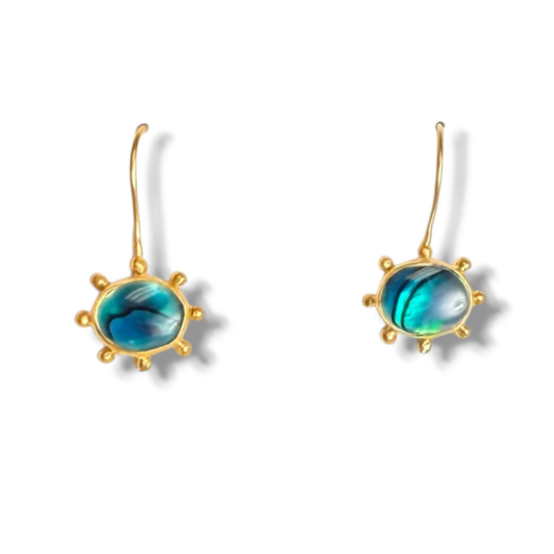 Blue Abalone Midi Earwire