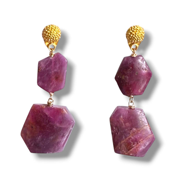 Tourmaline Freeform Earrings