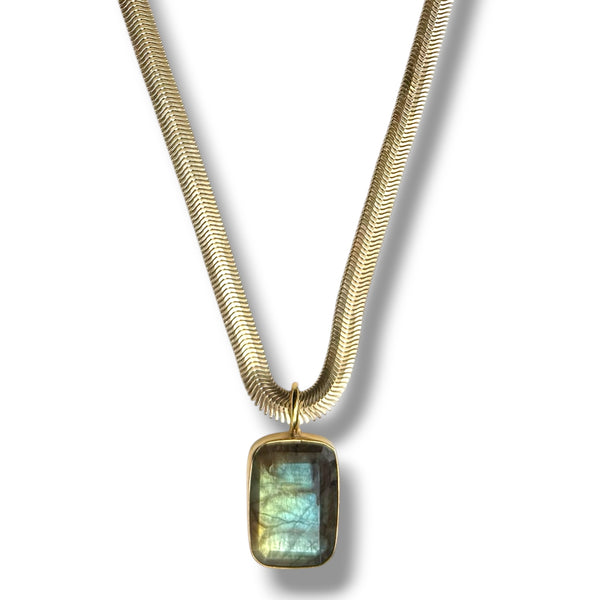 Labradorite Double Sided Necklace