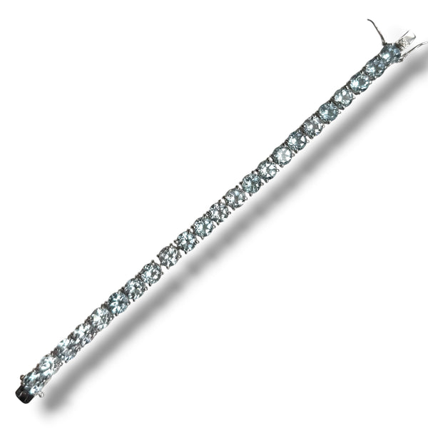 Brazilian Blue Topaz Tennis bracelet