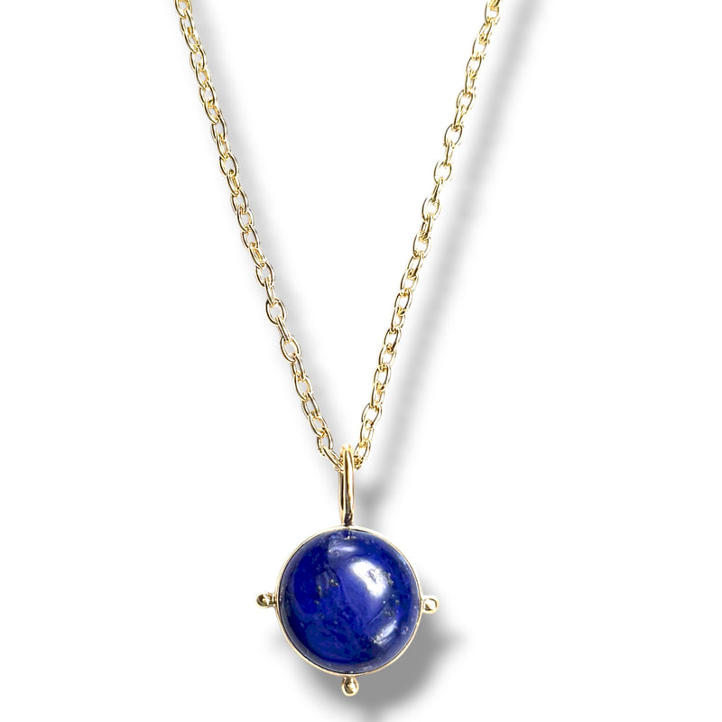 Lapis Charm Necklace