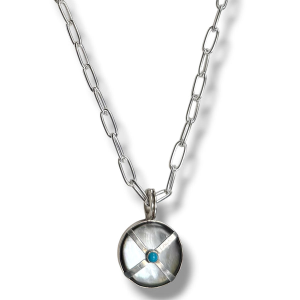 Sterling Silver Cross Hatch Enhancer