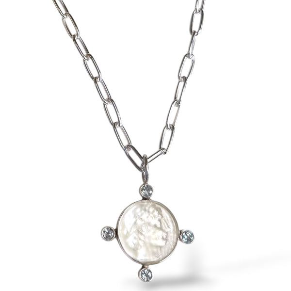 Sterling Apollo Topaz Necklace