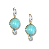 Amazonite Blue Topaz Earrings