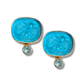 Guardian Angel Intaglio Earrings, 4 colors