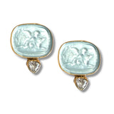 Guardian Angel Intaglio Earrings, 4 colors