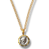 Mixed Metal Coin Necklace