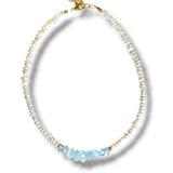 Aquamarine Pearl Necklace