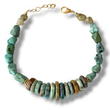 Natural Turquoise Jumbo Choker Necklace