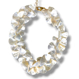 Mother of Pearl Fan Necklace