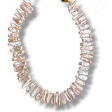 Blush Biwa Pearl Necklace