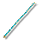 Pristine Turquoise Tennis Bracelet