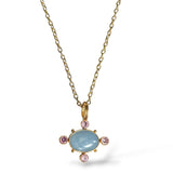 Aquamarine Sapphire Necklace, 2 options