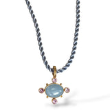 Aquamarine Sapphire Necklace, 2 options