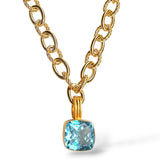 Blue Topaz 2 pc Necklace, 34 ct