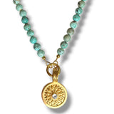 Turquoise Sundial Necklace