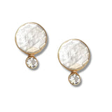Doublet Topaz Stud Earring