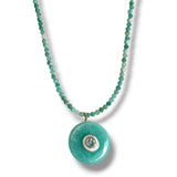 Amazonite Gemmy Charm Necklace