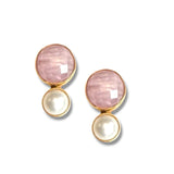 Kunzite Pearl Earring