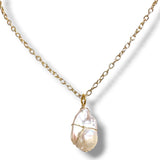 Baroque Pearl Drop Necklace